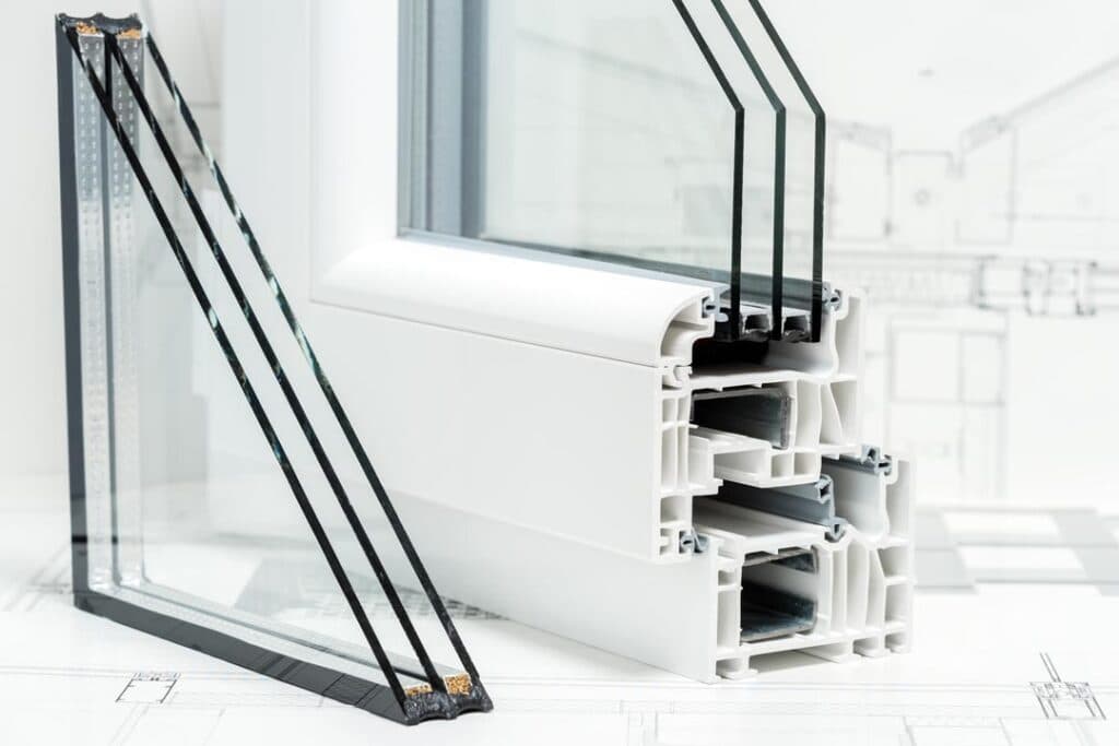 aluminium glass window frame