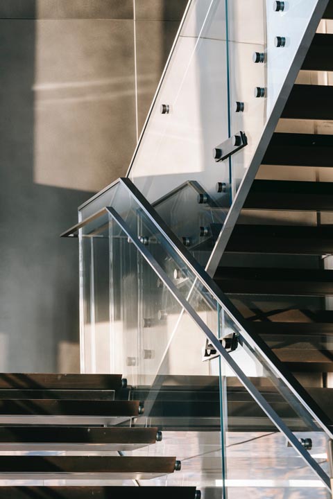 Replacement glass panel for an existing railing