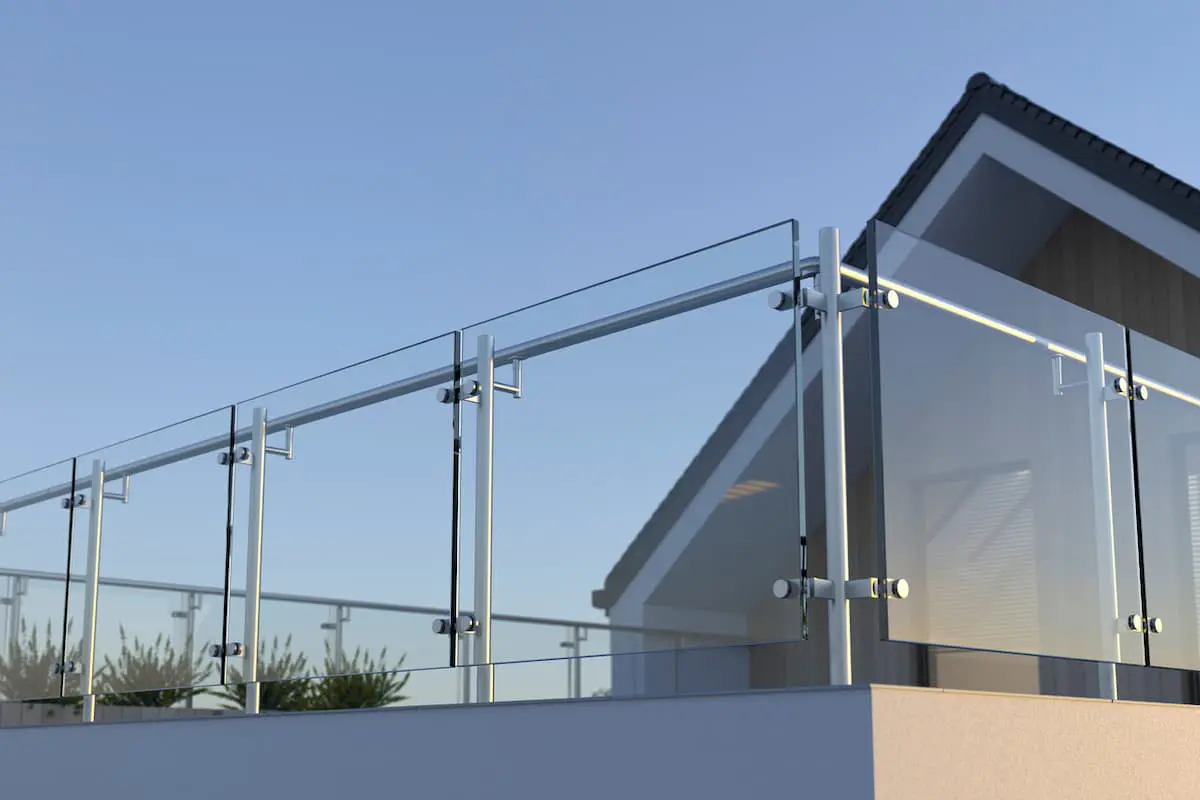 House with a custom glass porch enclosure