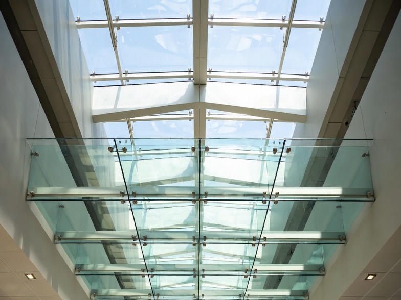 Replacement glass ceiling panel
