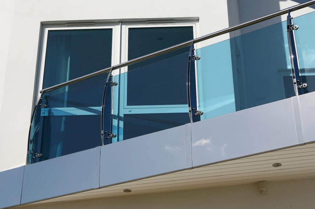 Balcony outdoor Glass Railings